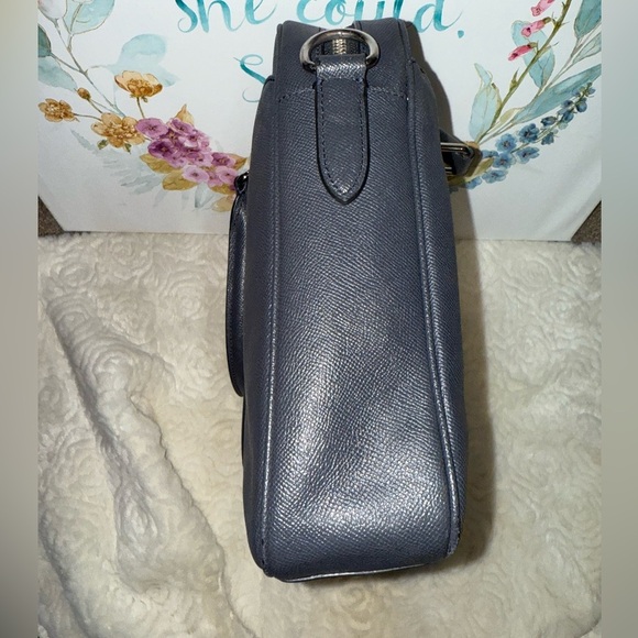 Coach Perry Slim Briefcase in Dark Blue - Picture 9 of 14